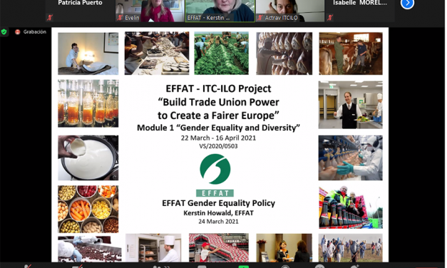 UGT participa en la formación “Igualdad de género y diversidad” realizada desde el Centro Internacional de Formación, y organizado desde la internacional sindical EFFAT